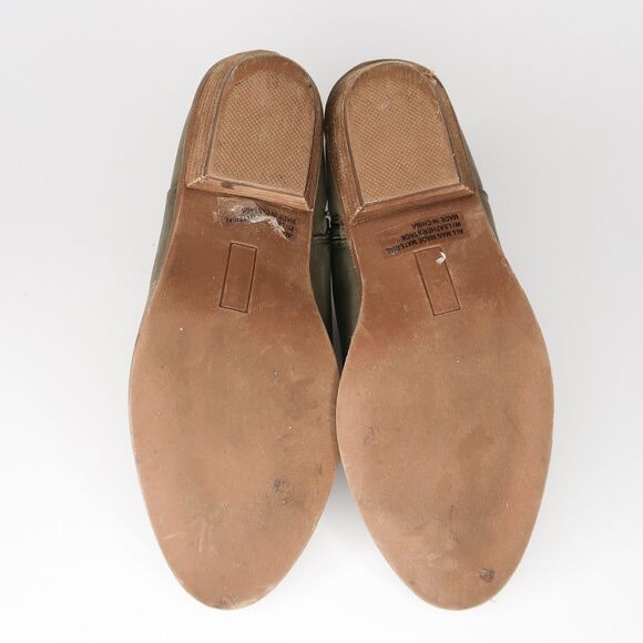 DV Dolce Vita Womens Dellia Booties‎ Size 7.5 Suede Leather Olive Green Braided - Picture 11 of 11